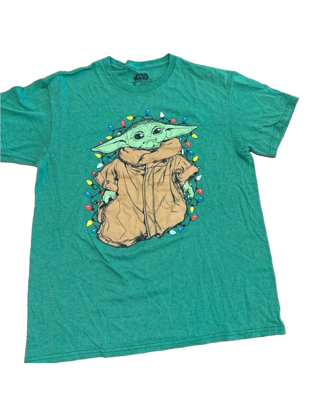 💚 Star Wars Grogu Baby Yoda Christmas Tee – Medium